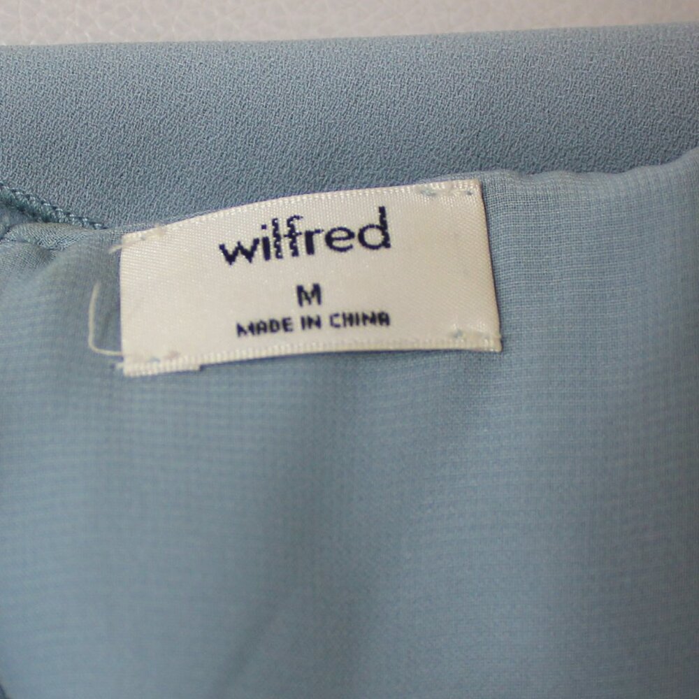Aritzia Wilfred Ninette Ruffle Dress  Cocktail, Contemporary cobalt blue size M - Picture 6 of 10